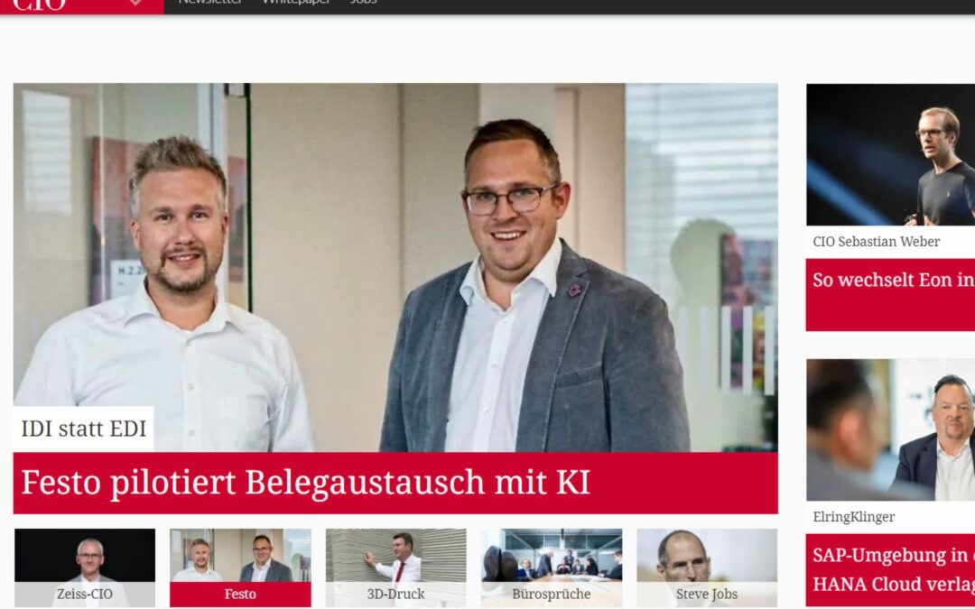 Festo mit H&F Solutions: Im Spotlight des CIO Magazins